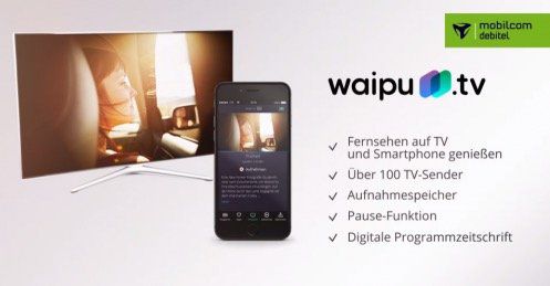 Schnell! 3 Monate waipu.TV (Fernsehen über Internet) kostenlos (sonst 30€)