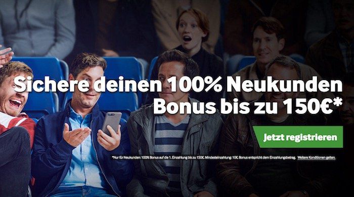 100% Einzahlbonus für betway Neukunden bis maximal 150€