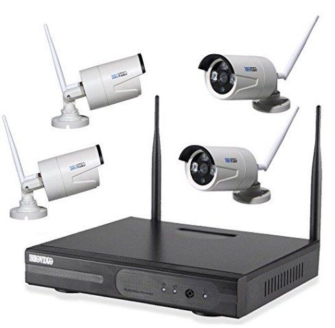 Inkovideo 4 Kanal WLAN Überwachungs Set mit 4 Kameras für 149,90€ (statt 188€)