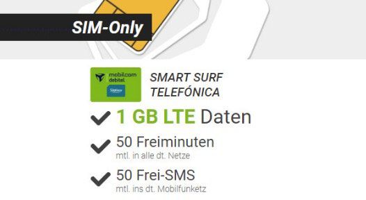 Abgelaufen! o2 Smart Surf mit 50 Einheiten + 1GB LTE für 2 Jahre komplett GRATIS!