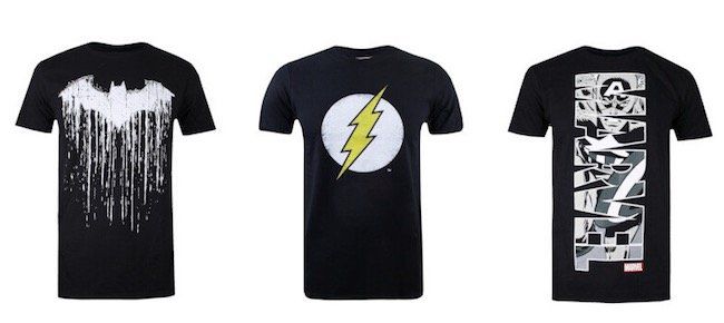 Marvel und DC Klamotten Sale bei vente privee   z.B. Batman Paint T Shirts für 12,99€