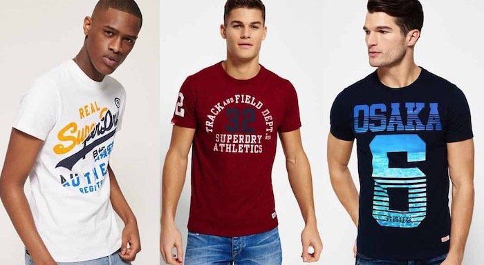 Superdry Herren T Shirts   neue Modelle von XS bis XXL für 12,95€