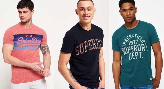 Superdry Herren T Shirts   neue Modelle von XS bis XXL für 12,95€