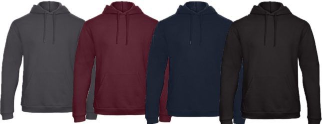 B&C Herren Hoodies bis Größe 4XL für je 11,99€