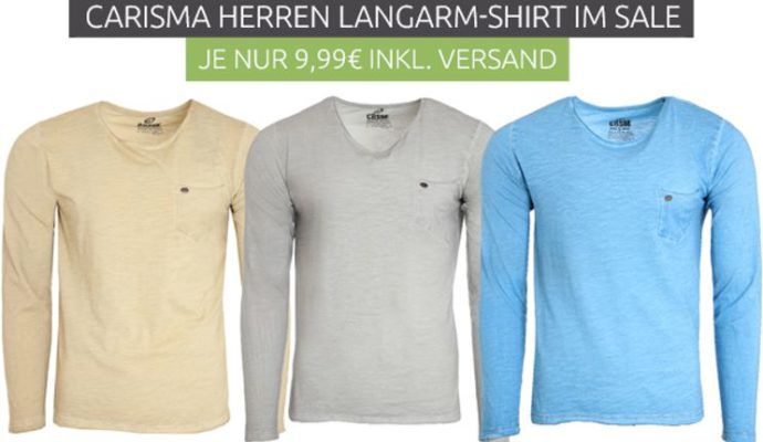 Carisma Herren Langarm Shirts für je 9,99€