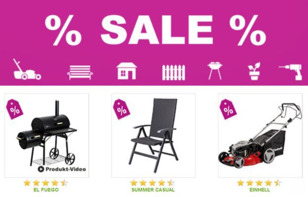 GartenXXL mit 15% Extra Rabatt im Sale   z.B. Güde Rasenmäher Big Wheeler Trike 465 D statt 270€ für 220,96€