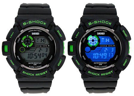 SKMEI S SHOCK   Wasserdichte LED Uhr mit vielen Funktionen für 7,06€ (statt 17€)