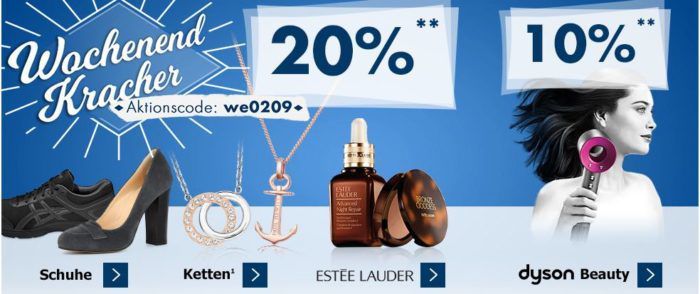 Karstadt Kracher mit z.B. 20% Rabatt auf Schuhe und Ketten