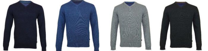 Kitaro Herren Strickpullover div. Farben bis 3XL für je 24,99€