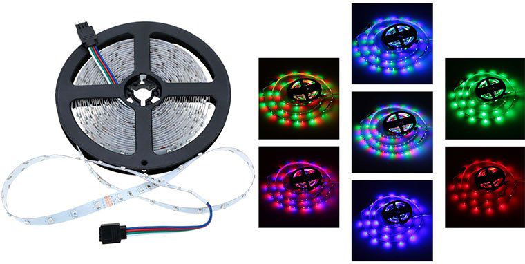 5m LED Streifen mit 60 LEDs (SMD3528) & 9 verschiedene Modi inkl. Timer für 2,90€