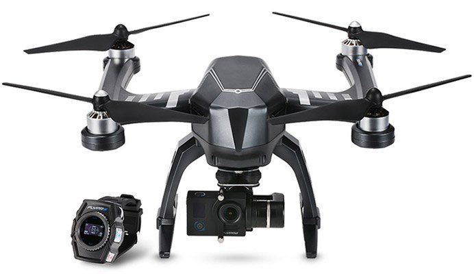 FLYPRO XEagle   RTF Drohne mit Smartwatch, Follow Me, 360°, 12MP & Zubehörpaket für ~236€ (statt ca. 479€)