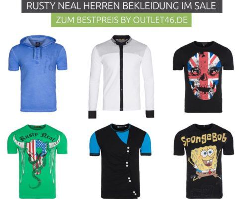 Rusty Neal über 300 Herren T Shirts  mit und ohne Motiv ab 7,99€