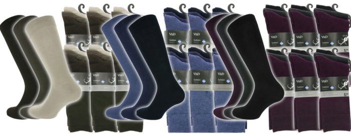 V&D Herren Socken im 18er Pack für 14,99€