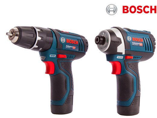 Bosch Blue Set   Schlagbohrschrauber GSB 12V 15 & Drehschlagschrauber GDR 12V 105 für 178,90€ (statt 215€)