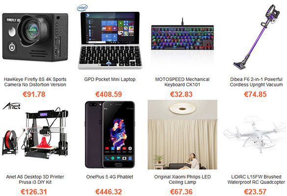 Gearbest Herbst Sale mit vielen verschiedenen Produkten