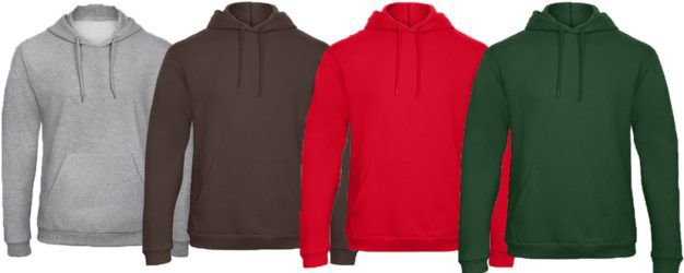 B&C Herren Hoodies bis Größe 4XL für je 11,99€