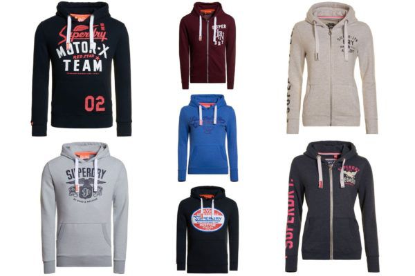 31 verschiedene Superdry Kapuzenpullover für je 39,95€