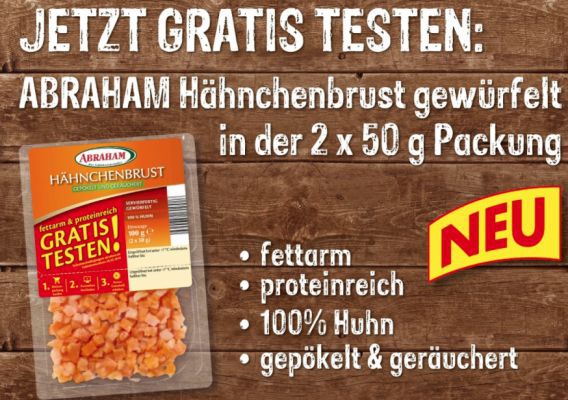 Abraham Hähnchenbrust gewürfelt gratis