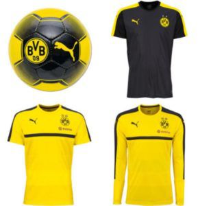 Puma BVB Fashion Fan Artikel: Trainingsshirt, Shirts, Tanktops und Bälle für je 19,99€