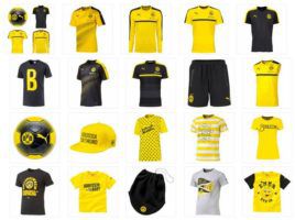 Puma BVB Fashion Fan Artikel: Trainingsshirt, Shirts, Tanktops und Bälle für je 19,99€