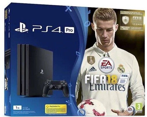 PlayStation 4 Pro 1TB + FIFA 18 + PS Plus 14 Tage für 359,99€ (statt 403€)