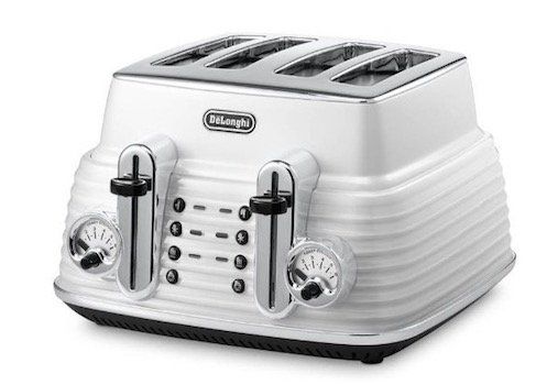 Ausverkauft! DeLonghi Toaster Scultura CTZ4003 mit elektronischer Regulierung und Lift Funktion für 40,61€ (statt 127€)