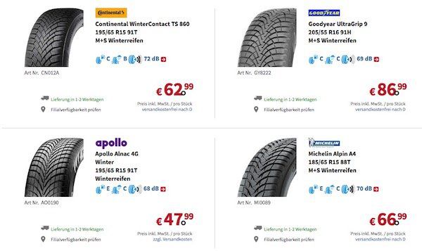 A.T.U. mit Rabatt in höhe der Zollgröße auf alle Kompletträder