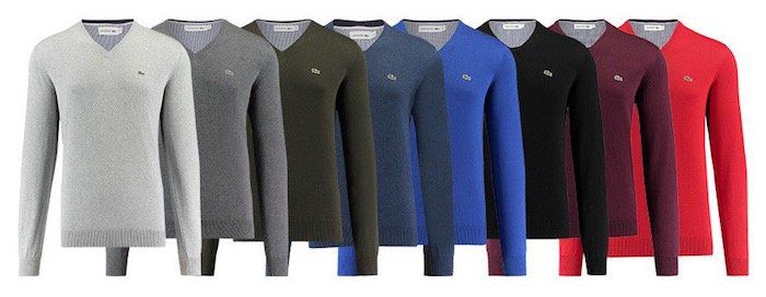 Lacoste Herren Pullover mit V Neck für 49,90€ (statt 70€)