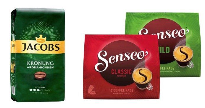 Jacobs Krönung und Senseo Angebote bei LIDL + VSK frei ab 15€   z.B. 0,5kg Jacobs Krönung Bohnen nur 3,99€ (statt 6€)