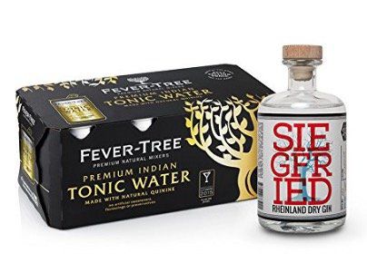 Siegfried Rheinland Dry Gin + 8er Pack Fever Tree Indian Tonic für 29€ (statt 37€)