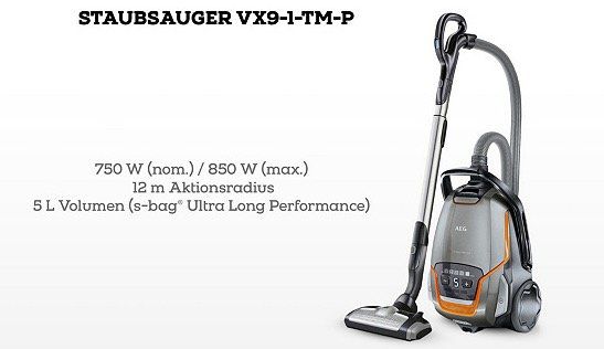 AEG Staubsauger und Zubehör bei vente privee   z.B. VX9 1 Sauger für 149,90€ (statt 190€)