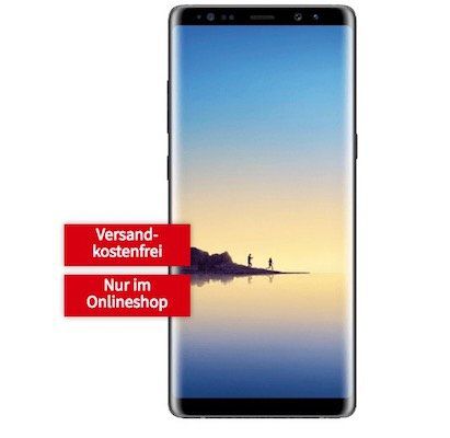 Samsung Galaxy Note 8 für 79€ + O2 Free L mit 20 GB LTE für 39,99€ mtl.