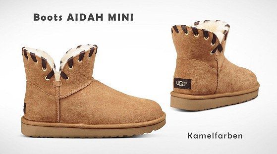 UGG Damen Boots im Tagesangebot bei vente privee   z.B. UGG Aidah Mini Boots für 105,90€ (statt 140€)