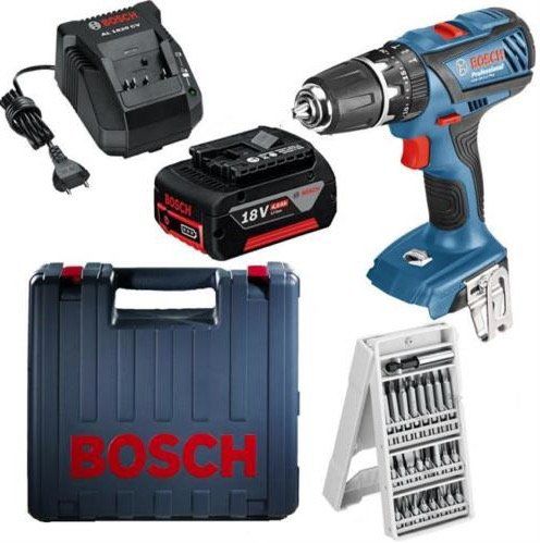 Begrenzte Stückzahl! Bosch GSB 18 2 LI Plus Akku Schlagbohrschrauber mit 4Ah + 24 tlg. Bit Box für 116,91€ (statt 149€)