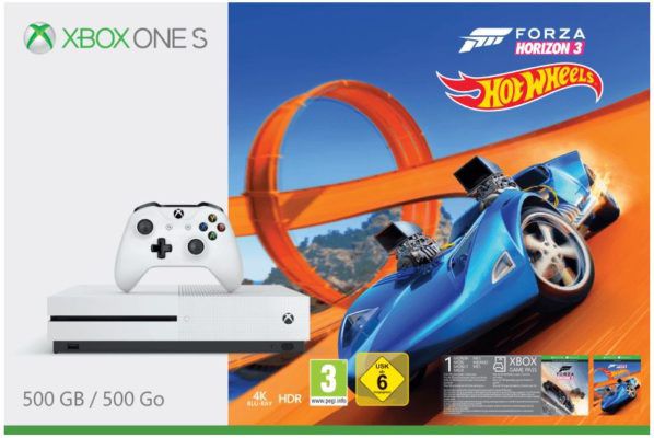 TOP! Xbox One S 500GB  + Forza Horizon 3 Hot Wheels + FIFA 18 + 2. wireless Controller ab 249€