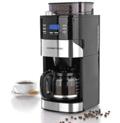 GOURMETmaxx Edelstahl Kaffeemaschine mit Mahlwerk [B Ware] für 59,99€