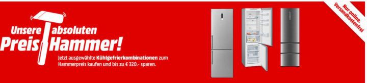 Media Markt Kühlkombinationen Preishammer: z.B. BOMANN KG188IX für nur 349€