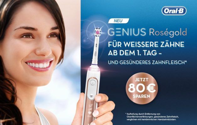 Bis zu 80€ Cashback auf Oral B Genius 9000 bis 31.10.2017