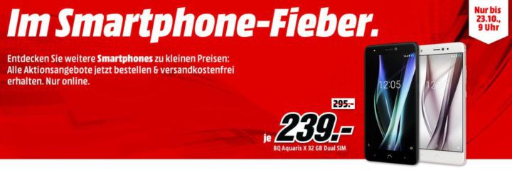 Media Markt Smartphone Fieber: z.B. BLACKBERRY DTEK 60 32 GB für 349€