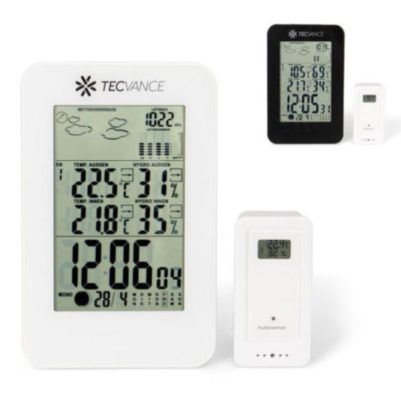 Tecvance 1898   digitale Funkwetterstation + Außensensor für 19,95€