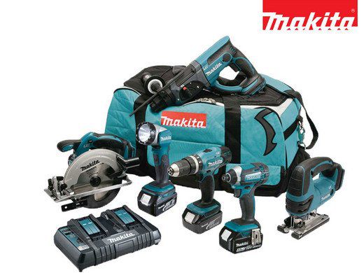 Makita Powertool Kombiset DLX6068PT mit 3 Akkus für 758,90€ (statt 873€)