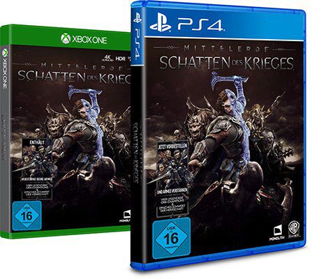 Mittelerde: Schatten des Krieges (PS4 / Xbox ONE) inkl. Pre Order Bonus für je 47,99€ (statt 53€)