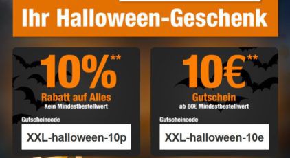 Garten XXL mit 10% oder 10€ Halloween Rabatt   günstiges Werkzeug & Co.