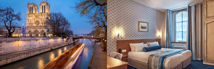 2   4 ÜN in Paris im 3* Hotel inkl. Frühstück und Schiffsrundfahrt auf der Seine ab 89€ p. P.