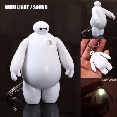 Schlüsselanhänger Baymax mit Sound & Licht für 0,58€