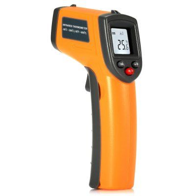 GS320   Digitales Infrarot Thermometer mit LCD Display für 5,20€