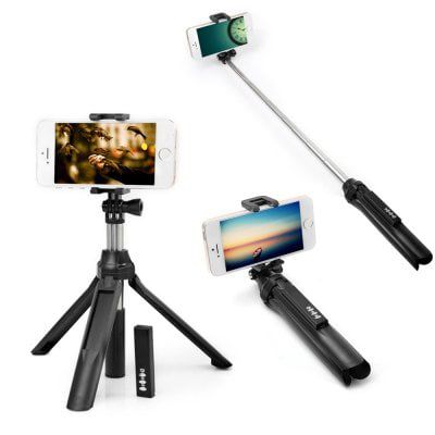 Portabler Bluetooth 4.0 Monopod & Selfie Stick für Smartphones für 5,14€