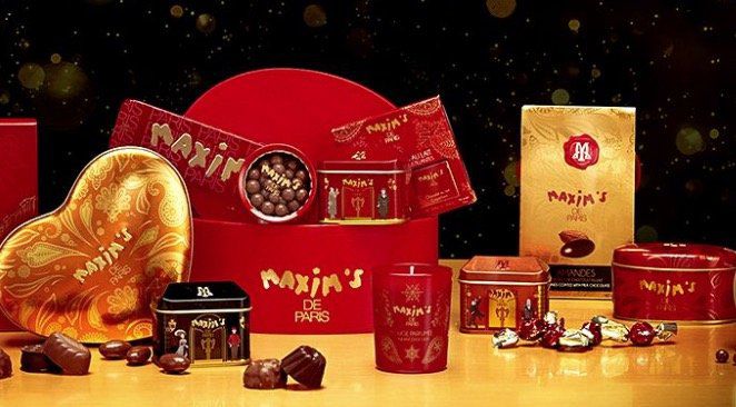 Maxims Geschenkideen (Schokolade etc.) bei vente privee   z.B. 900g Geschenkbox ab 25,90€ (statt 53€)