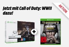 Xbox One S 500GB + Call of Duty: WW II + Mittelerde: Schatten des Krieges ab 229€ (statt 314€)