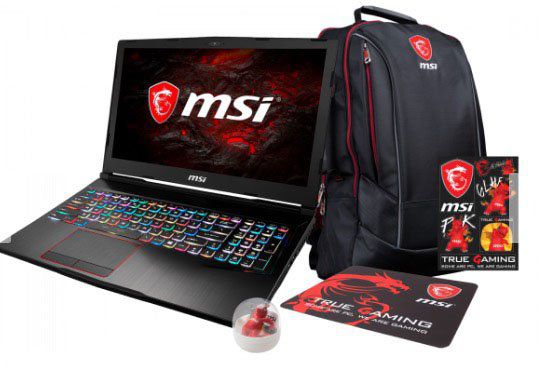 MSI GE63 7RD 005 Gaming Notebook mit GTX 1050 Ti + 3 Jahre Garantie + Rucksack für 1.289€ (statt 1.520€)